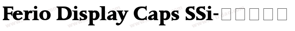 Ferio Display Caps SSi字体转换
